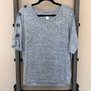 Christopher & Banks Button Top
